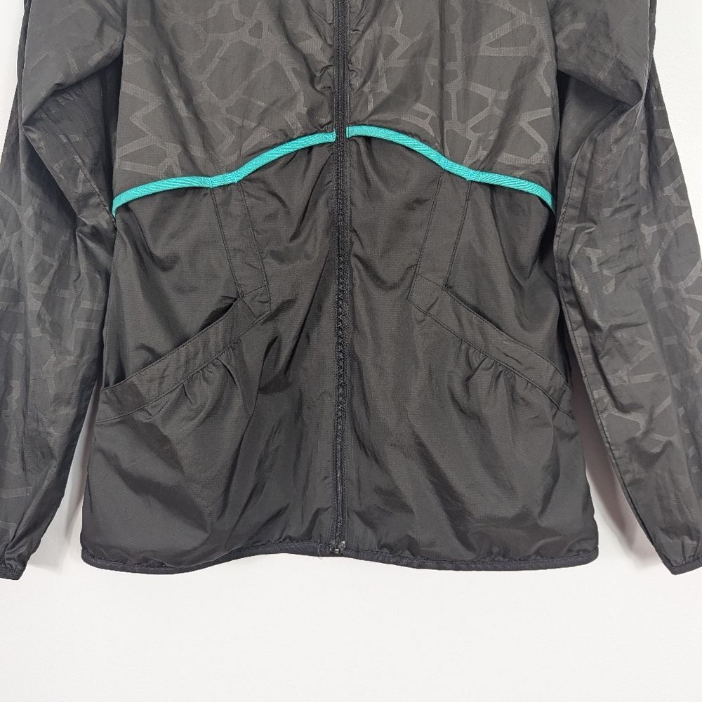Asics Windbreaker Running Pullover Jacket Black A… - image 2